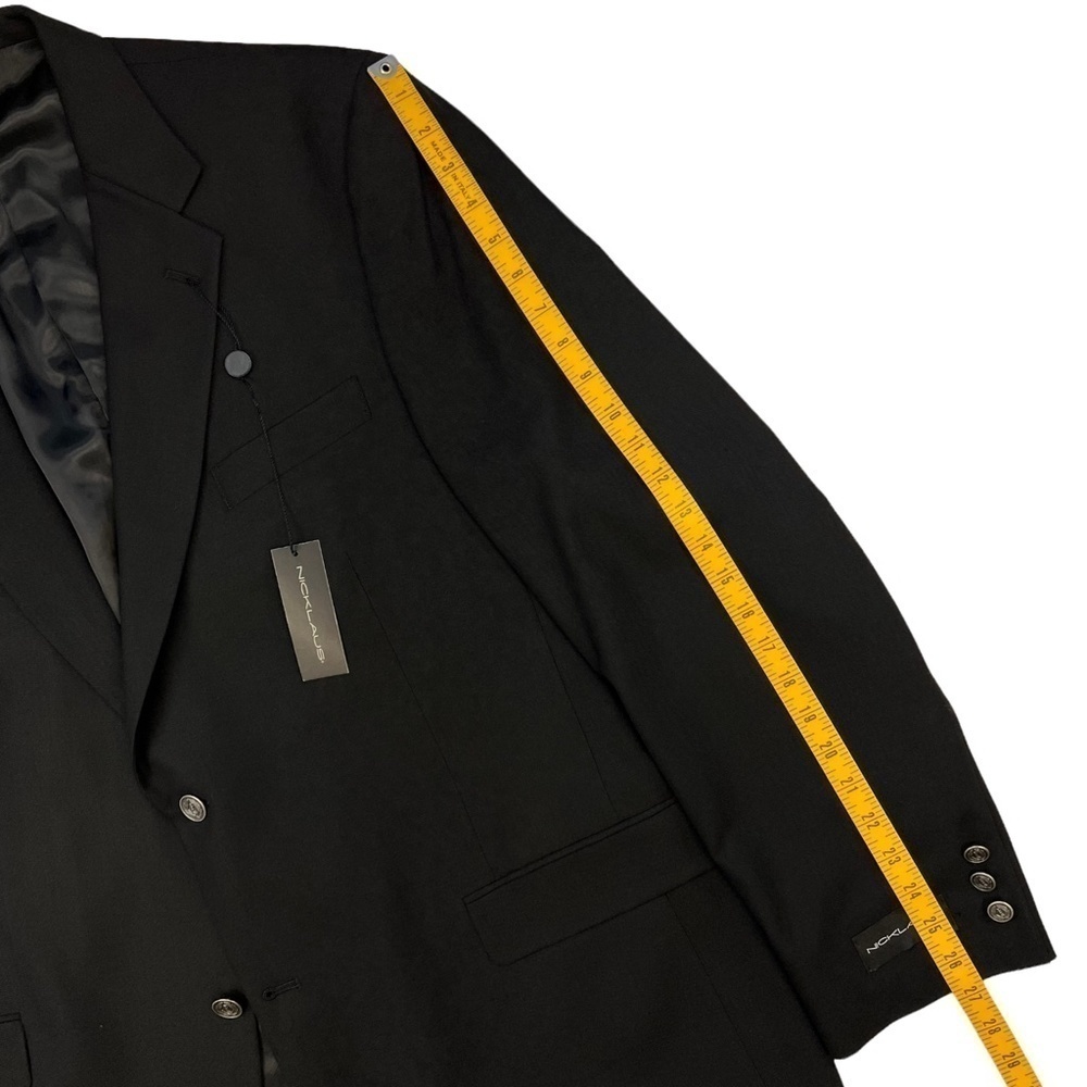 NWT Jack Nicklaus Worsted Wool Blend Blazer Sports Jacket Black 48L - Picture 10 of 13